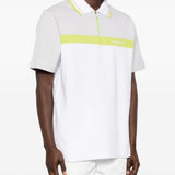 Polo con zip in bianco Casablanca - uomo 
