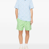 Polo con motivo logo in azzurro Casablanca - uomo 