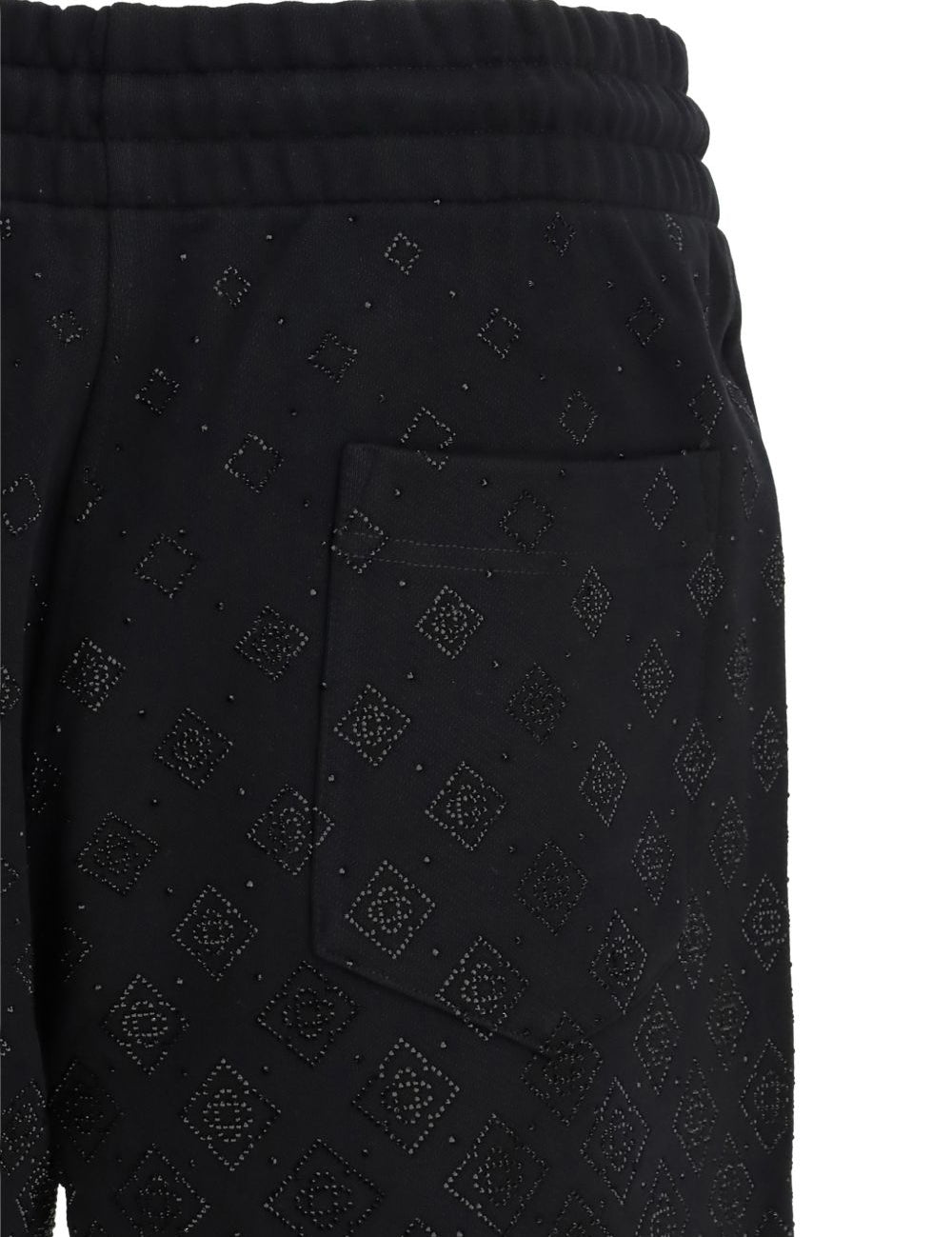 Pantaloncini con monogramma di cristallo in nero Casablanca - uomo 