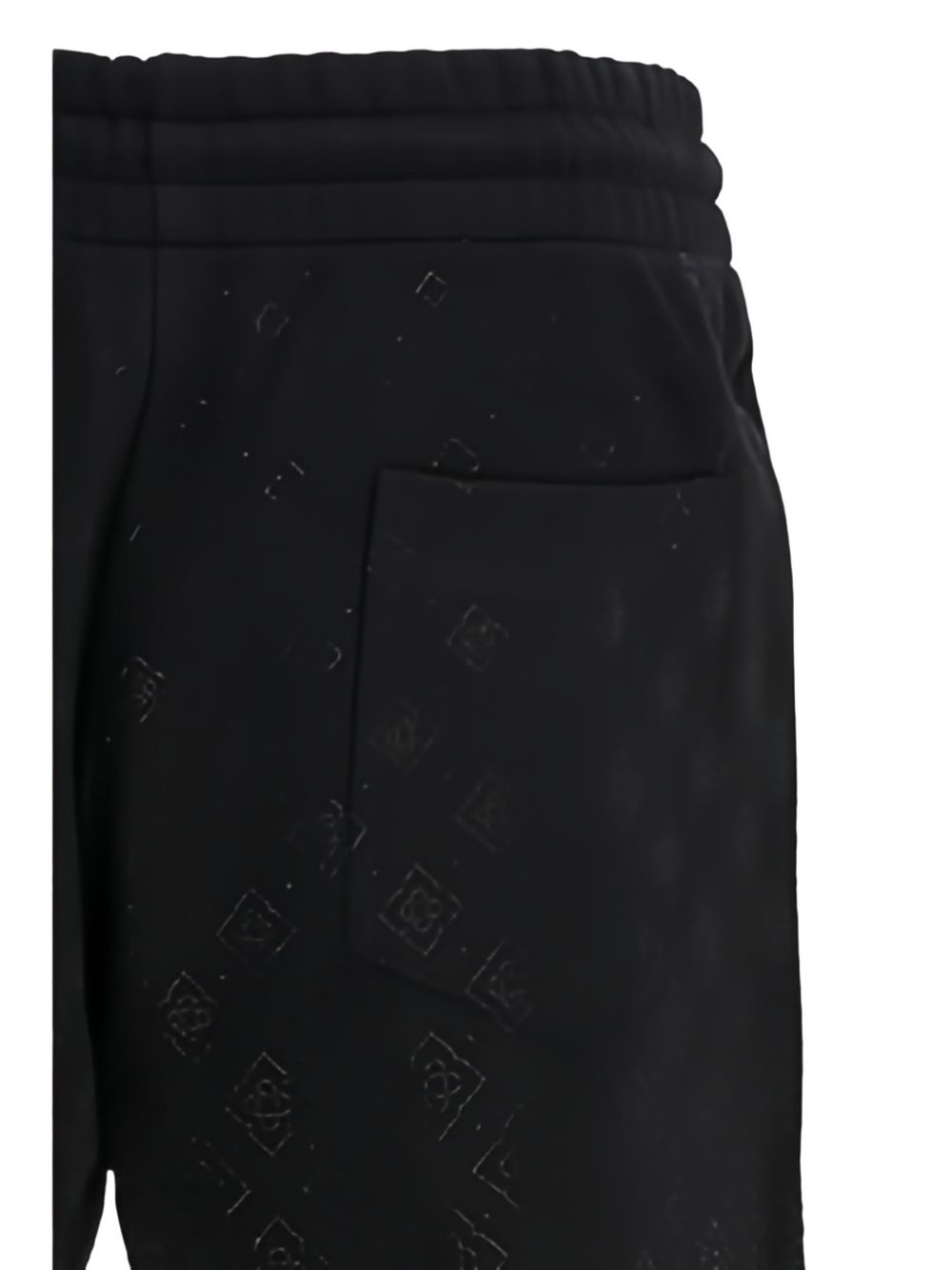 Pantaloncini con monogramma di cristallo in nero Casablanca - uomo 