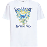 T-shirt con stampa grafica tennis club in bianco Casablanca - uomo 
