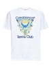 T-shirt con stampa grafica tennis club in bianco Casablanca - uomo