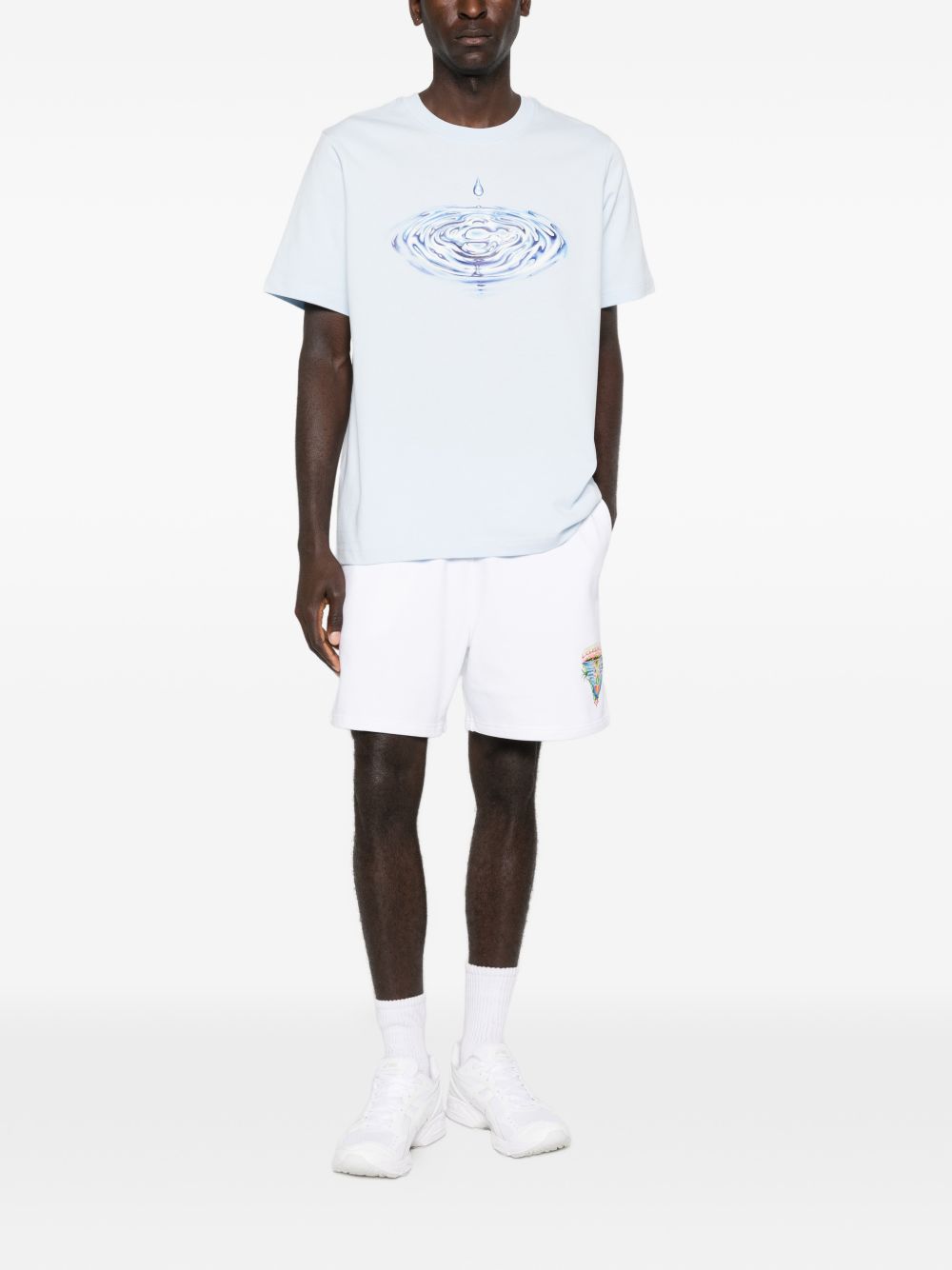 T-shirt con grafica in azzurro Casablanca - uomo 