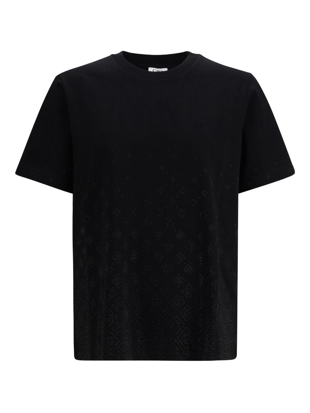 T-shirt con monogramma in nero Casablanca - uomo 