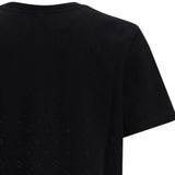 T-shirt con monogramma in nero Casablanca - uomo 