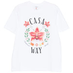 T-shirt classica con grafica orchidea in nero Casablanca - uomo 
