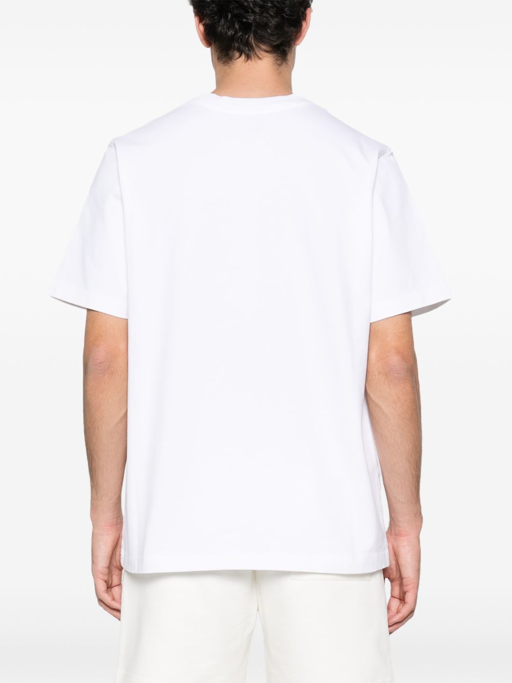 T-shirt classica con grafica orchidea in nero Casablanca - uomo 