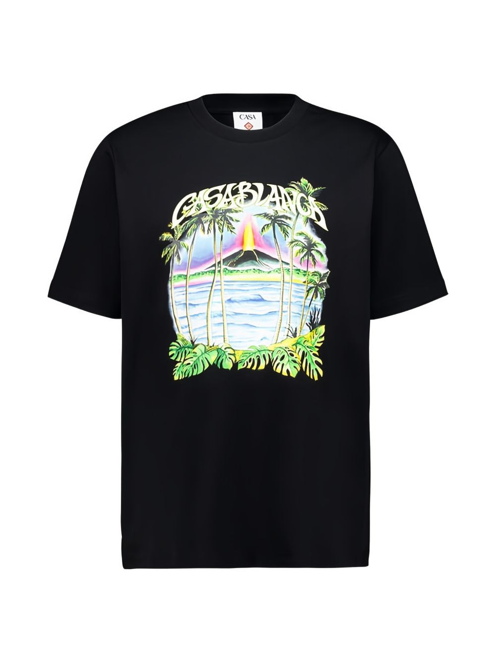 T-shirt con stampa in nero Casablanca - uomo 