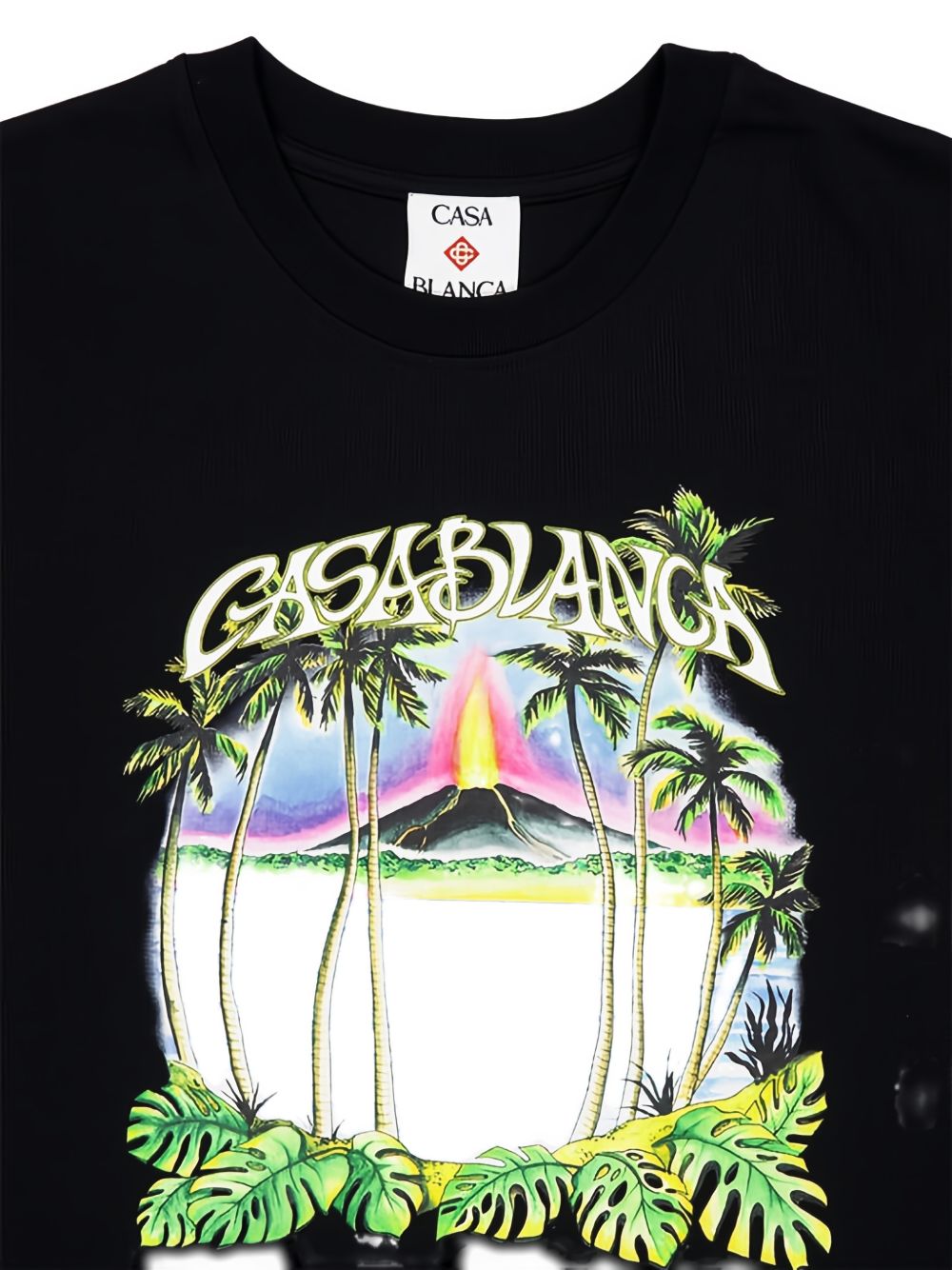 T-shirt con stampa in nero Casablanca - uomo 