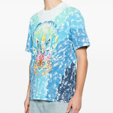 T-shirt con stampa in blu Casablanca - uomo 