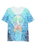 Men's Casablanca blue print T-shirt
