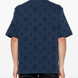 T-shirt con logo in blu Casablanca - uomo 