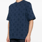 T-shirt con logo in blu Casablanca - uomo 