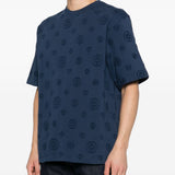 T-shirt con logo in blu Casablanca - uomo 