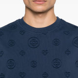 T-shirt con logo in blu Casablanca - uomo 