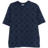 T-shirt con logo in blu Casablanca - uomo 