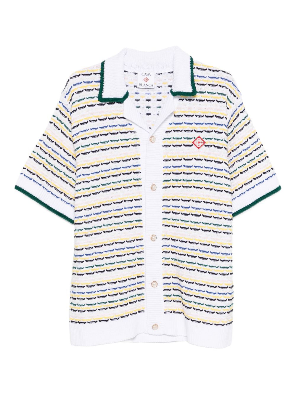 Camicia a righe in bianco Casablanca - uomo 