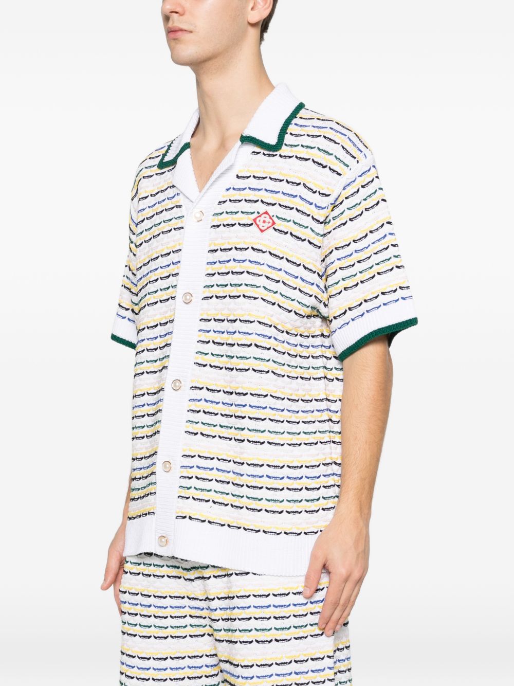 Camicia a righe in bianco Casablanca - uomo 