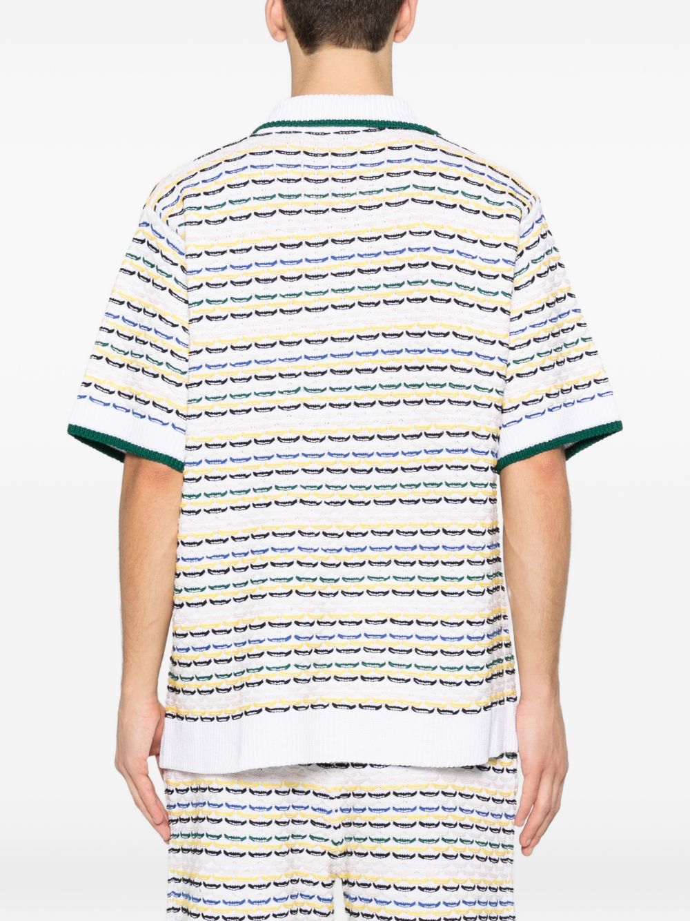 Camicia a righe in bianco Casablanca - uomo 
