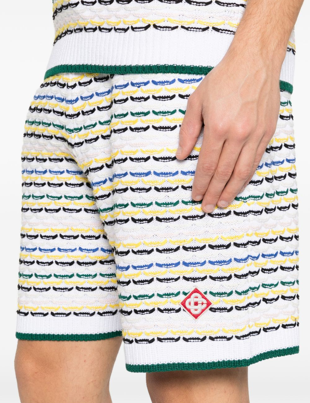 Shorts a fantasia in bianco Casablanca - uomo 