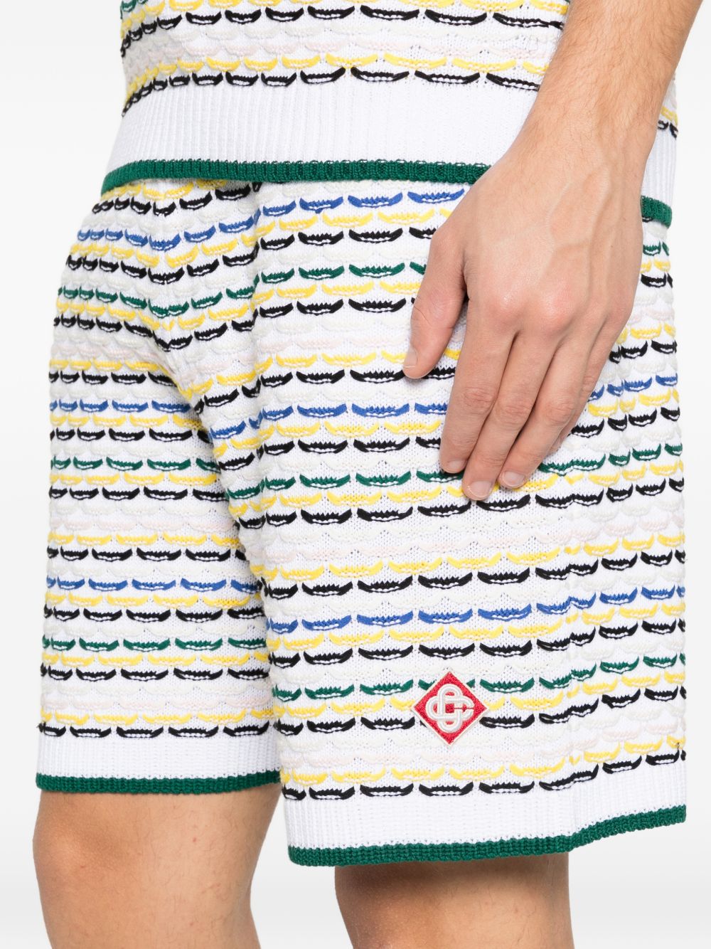 Shorts a fantasia in bianco Casablanca - uomo 