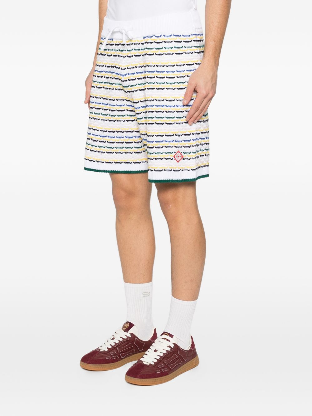 Shorts a fantasia in bianco Casablanca - uomo 