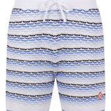 Pantaloncini a righe con logo a rombo in blu Casablanca - uomo 