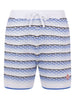 Pantaloncini a righe con logo a rombo in blu Casablanca - uomo