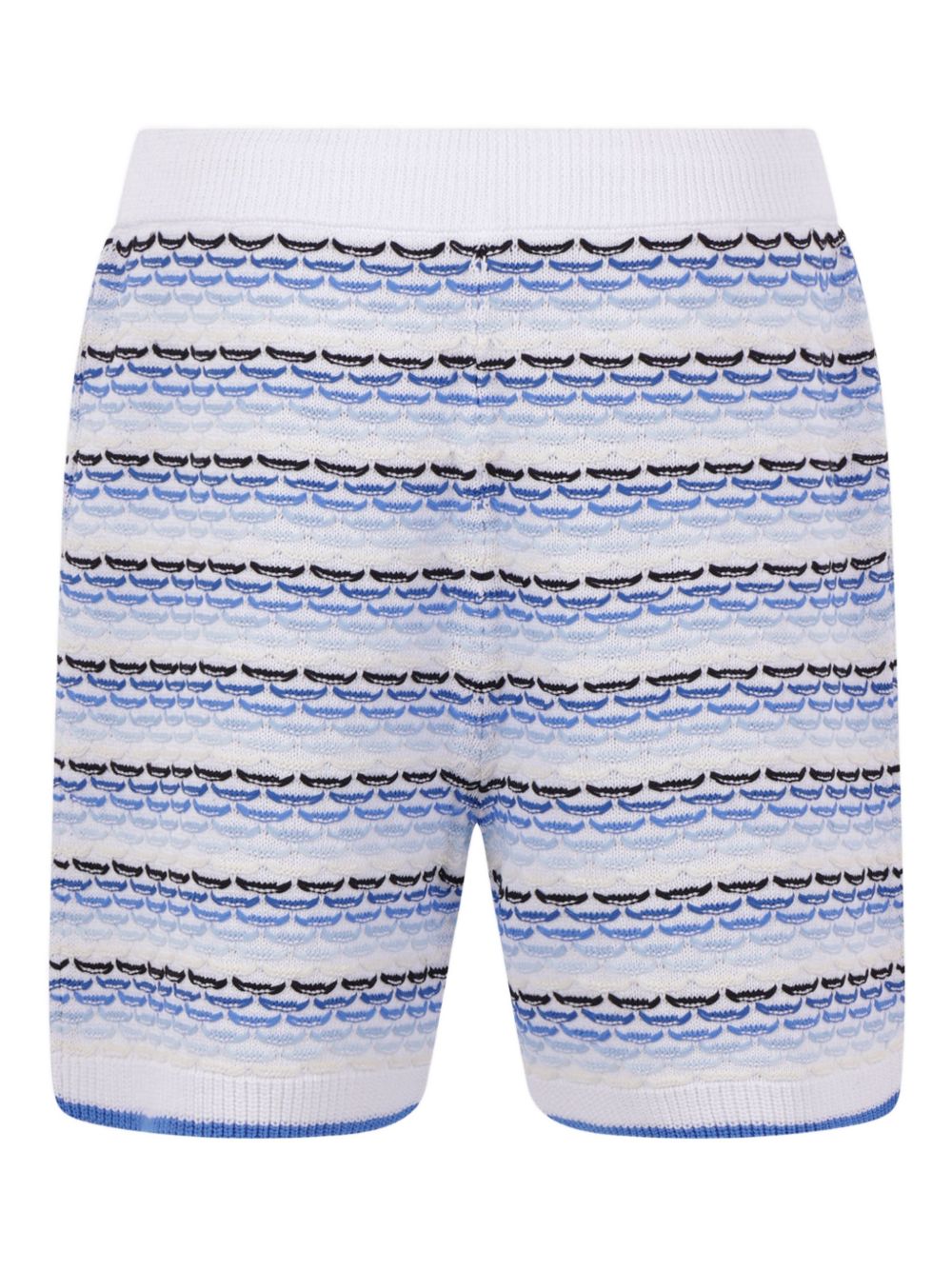 Pantaloncini a righe con logo a rombo in blu Casablanca - uomo 