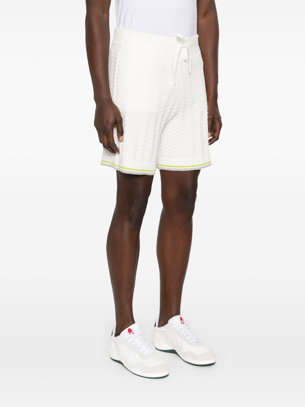 Shorts con coulisse in bianco Casablanca - uomo 