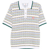 Polo a righe  in bianco Casablanca - uomo 