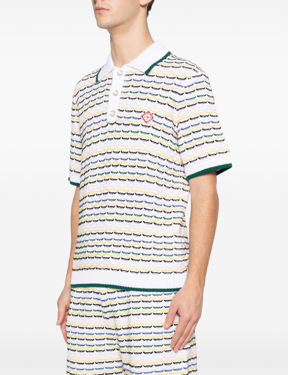 Polo a righe  in bianco Casablanca - uomo 
