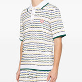 Polo a righe  in bianco Casablanca - uomo 