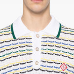 Polo a righe  in bianco Casablanca - uomo 