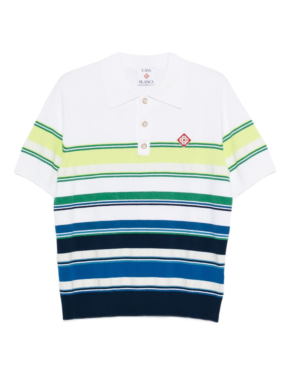 Polo a righe  in bianco Casablanca - uomo 