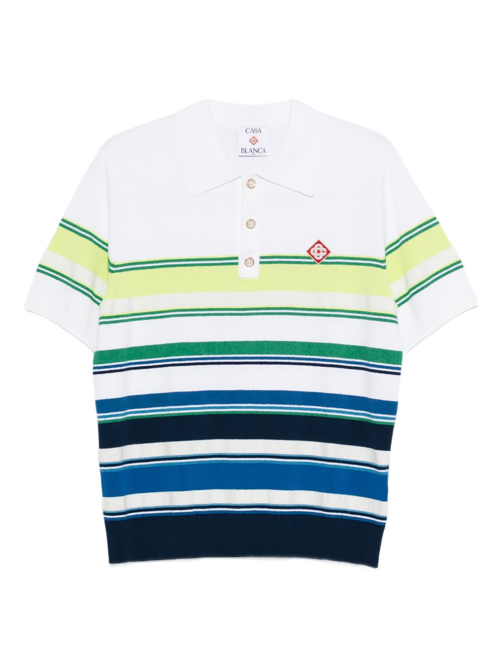 Polo a righe  in bianco Casablanca - uomo 