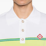 Polo a righe  in bianco Casablanca - uomo 