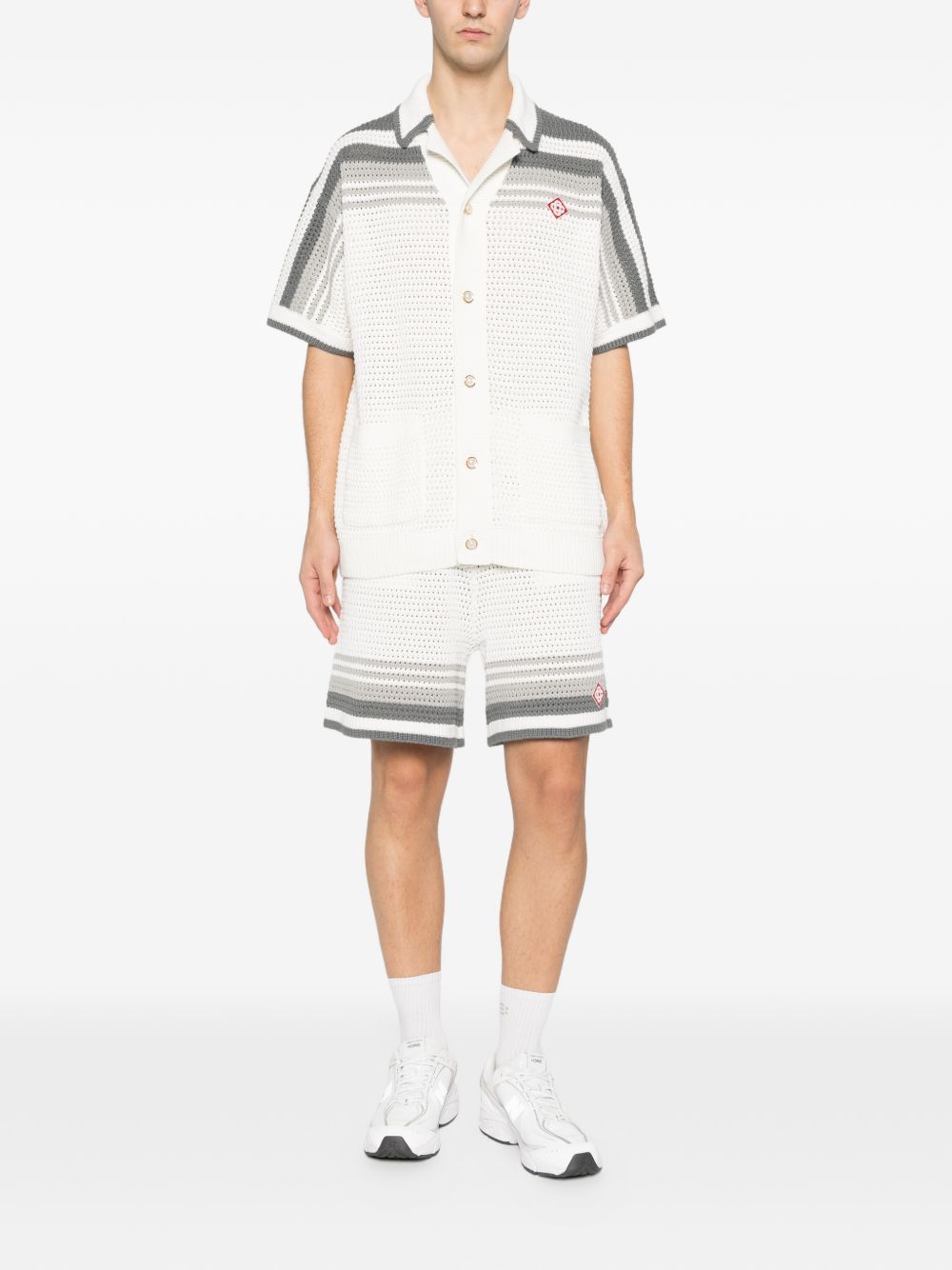 Shorts a righe in bianco Casablanca - uomo 