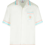 Camicia con stampa Dance Joy in bianco Casablanca - uomo 