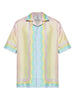 Casablanca multicolor wave short-sleeved shirt - men