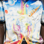 Camicia con stampa galaxy in nero Casablanca - uomo 