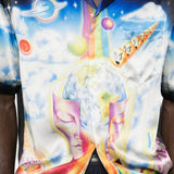 Camicia con stampa galaxy in nero Casablanca - uomo 