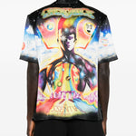 Camicia con stampa galaxy in nero Casablanca - uomo 