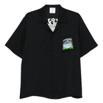 Camicia a maniche corte con stampa grafica in nero Casablanca - uomo 