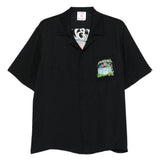 Camicia a maniche corte con stampa grafica in nero Casablanca - uomo 