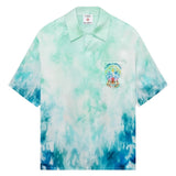 Camicia con fantasia tie dye in blu Casablanca - uomo 