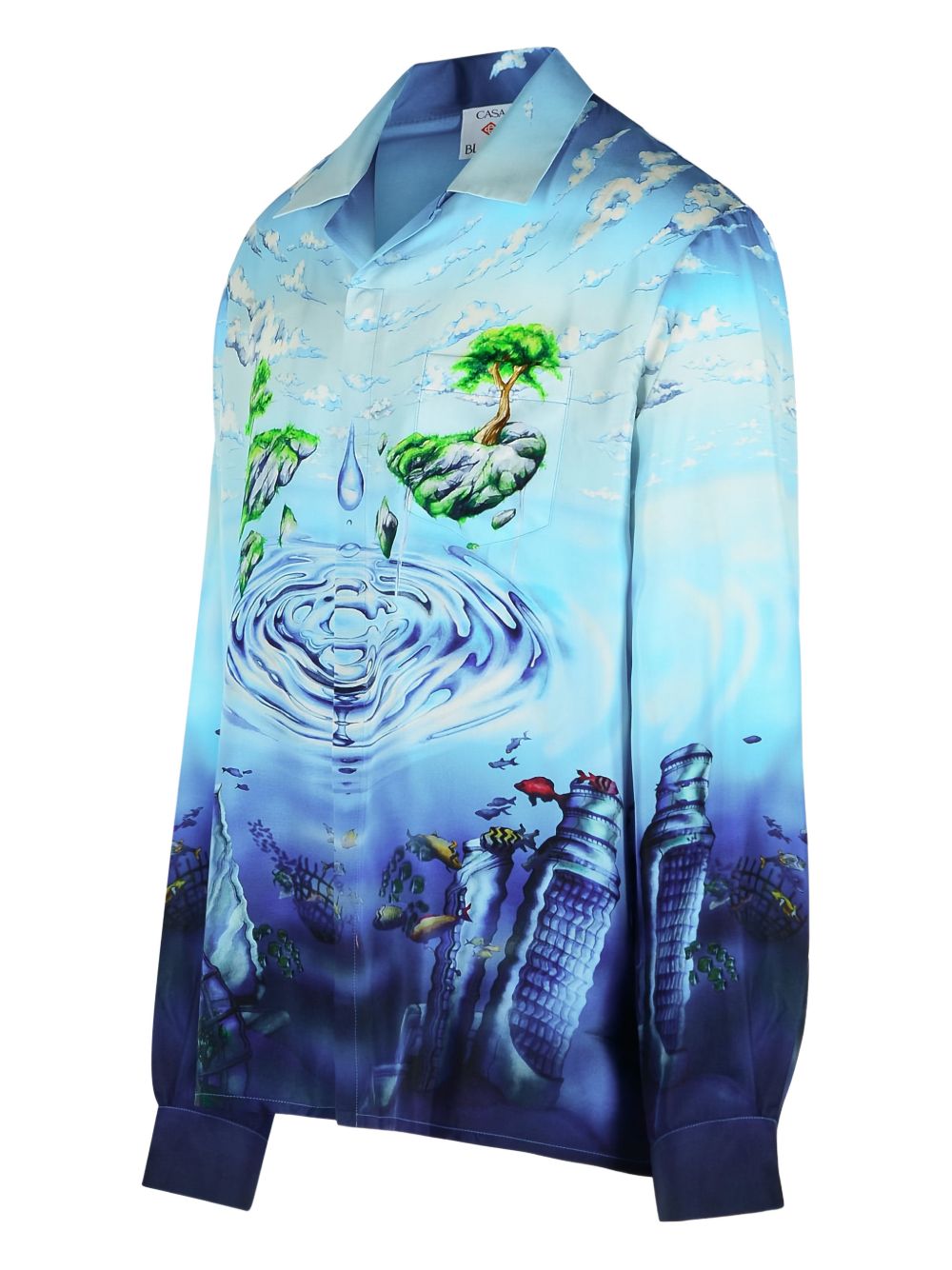 Camicia Lost Atlantis in blu Casablanca - uomo 