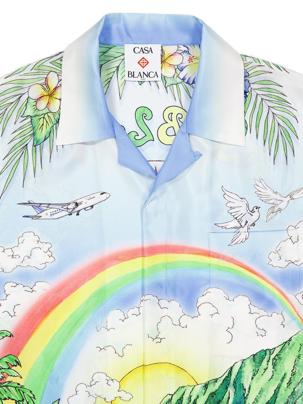 Camicia a maniche lunghe aloha in bianco Casablanca - uomo 