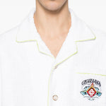Camicia a maniche corte con stampa grafica in bianco Casablanca - uomo 
