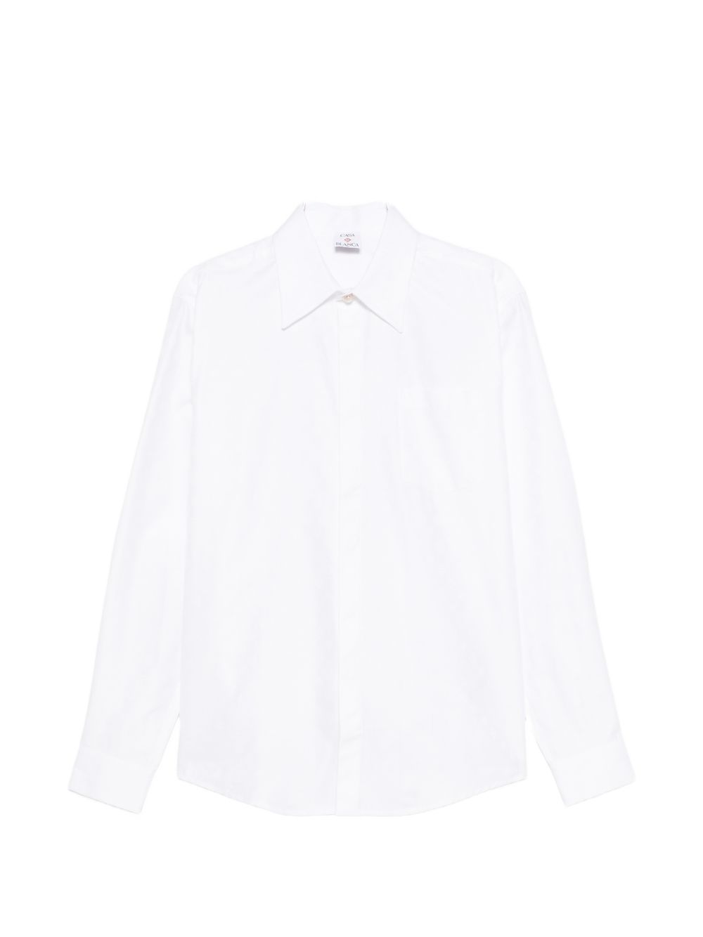 Camicia con stampa monogram in bianco Casablanca - uomo 